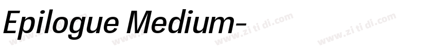 Epilogue Medium字体转换